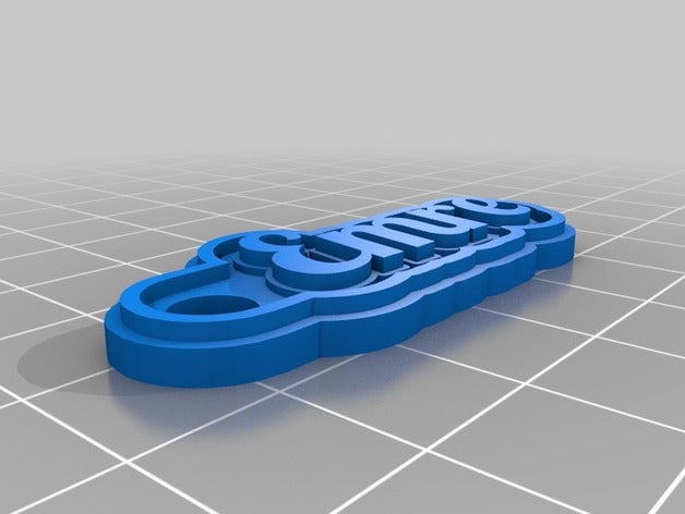 emre de porte-clés personnalisé 3D print model - Mito3D
