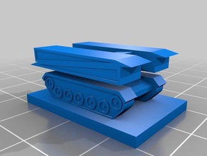 veículo blindado-lançado ponte brinquedos jogos 1300 5 mm panzerkampf tanque ww2 3d print model - Mito3D