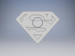 superman spinner mechanisch ist - Spielzeug zappeln fidget 3d print model - Mito3D