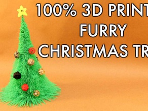 100 3d printed furry christmas tree outdoor garden drooloop holiday xmas 3d print model - Mito3D