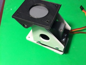 pan standart servo tilt mühendislik gerçek kamera monte edin pan-tilt mekanizma 3d print model - Mito3D
