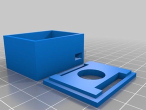 meu personalizados wemos d1 mini pilha de gabinete eletrônica 3d print model - Mito3D