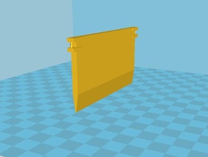 blinds plastic bottom insert decor 3d print model - Mito3D