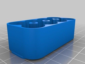 cr 123 round 2 containers customized 3d print model - Mito3D