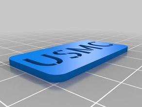 usmc signos logotipos personalizado 3d print model - Mito3D