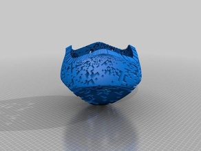 meine angepasste stereographische Projektion Pilz math Kunst 3d print model - Mito3D