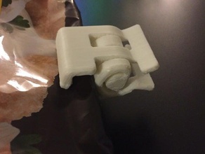 um pedaço do clipe agregado familiar clip de saco clipes one piece impressão impresso uma única peça simples 3d print model - Mito3D