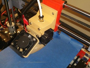 bouden 40mm duto do ventilador remixada twoup impressora 3d partes bowden e3d 3d print model - Mito3D