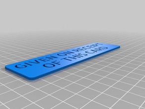 my customized tofs custom mommy rewards given signs logos 3d print model - Mito3D