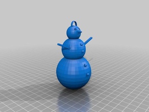 boneco de neve esculturas 3d print model - Mito3D