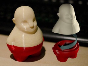 zee leere Behälter Schraube passen Container dekorieren Sie ei ei-cup Geld-box sicher Skulptur Spielzeug 3d print model - Mito3D