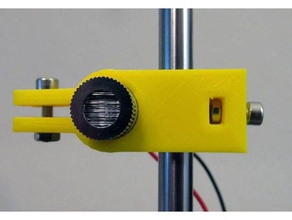 anpassbare laser diode rod clamp Physik Astronomie die meisten open-source-Optik optische schiene 3d print model - Mito3D