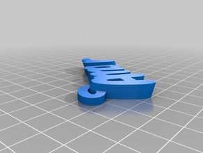 amor name keyring keychains customized 3d print model - Mito3D