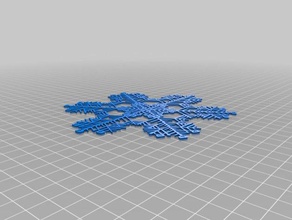 my customized snowflake machine6 interactive art 3d print model - Mito3D