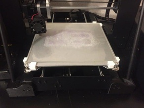 omega glass bed clips monoprice maker select v2 3d printer parts makerselect wanhao duplicator i3 3d print model - Mito3D