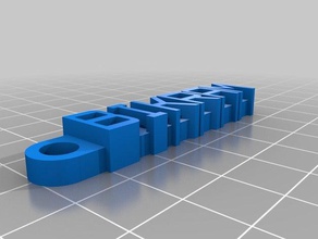 özel mesaj anahtarlığım organizasyon 3d print model - Mito3D