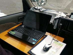 coche de escritorio trabajo automotriz 3d print model - Mito3D