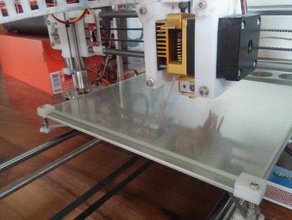 vidro clipe heatbed openscad 3d a impressora partes aquecida cama prusa i3 3d print model - Mito3D