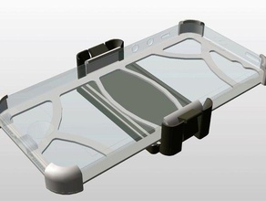 slim iphone se 5s cover car holder mobile 3d print model - Mito3D