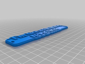 kaia tag keychains customized 3d print model - Mito3D