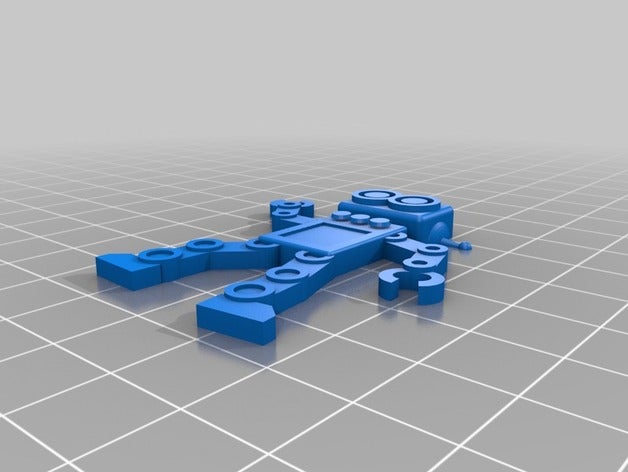 2 robot Anahtarlık özelleştirilmiş 3D print model - Mito3D