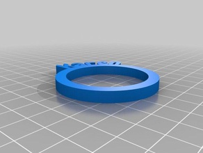 karen gli anelli di tovagliolo cucina pranzo personalizzato 3d print model - Mito3D