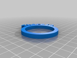theresa personalized napkin rings kitchen dining customized 3d print model - Mito3D