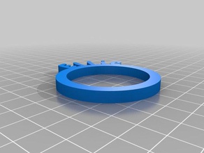 ellie personalized napkin rings kitchen dining customized 3d print model - Mito3D