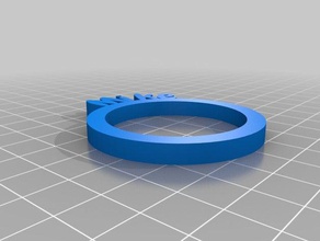 annie personalized napkin rings kitchen dining customized 3d print model - Mito3D