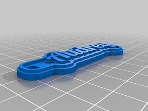 audrey Schlüsselanhänger angepasst 3d print model - Mito3D