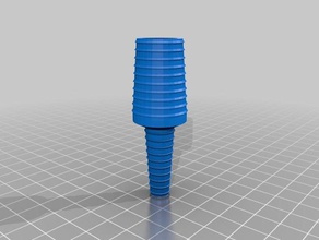 my customized revisited universal hose coupler funnel maker diy 3d print model - Mito3D