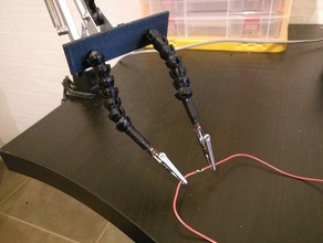 ikea tertial lâmpada de montagem braços articulados remix diy bola soquete grabber hack remixchallenge terceira mão 3d print model - Mito3D