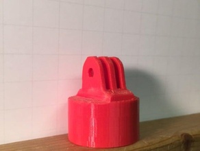 gopro tampa de garrafa montagem 3d impressão 3d print model - Mito3D