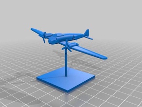 gunship panzerkampf toys games 1300 5mm plane ww2 3d print model - Mito3D