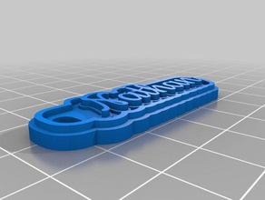 nathan keychains customized 3d print model - Mito3D