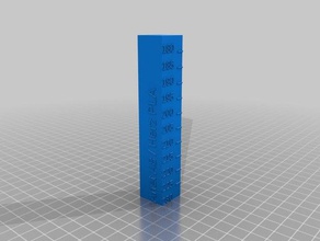 anet a8 herz pla-Temperatur-Kalibrierung-Turm 3d drucken tests angepasst 3d print model - Mito3D