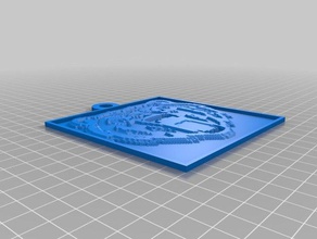 urso logotipo 2d a arte personalizado 3d print model - Mito3D