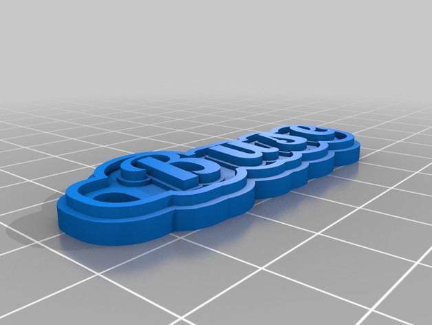 buse i portachiavi personalizzato 3D print model - Mito3D