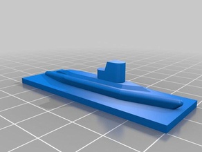 submarine panzerkampf toys games 1300 5mm ww2 3d print model - Mito3D