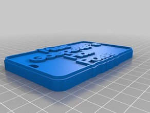 hall pass Anahtarlık özelleştirilmiş 3d print model - Mito3D