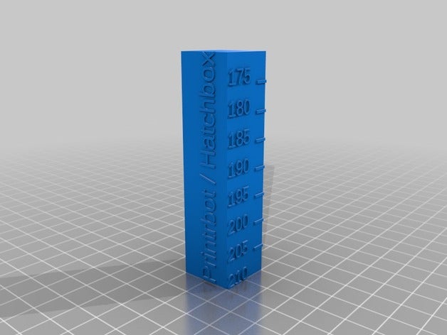 210 250 temp Kalibrierung Turm 3d drucken tests angepasst 3D print model - Mito3D