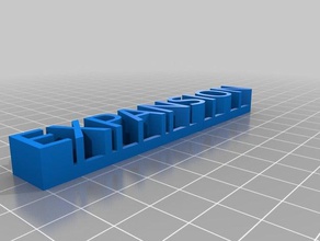 my customized 3d name plate expansion sculptures 3d print model - Mito3D