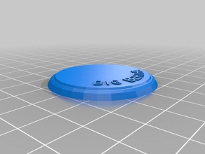 meine angepasste Miniatur-sockel wtext Requisiten 3d print model - Mito3D