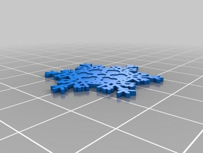 heidies pretty snowflake interactive art customized 3d print model - Mito3D