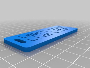 learn love live life organization customized 3d print model - Mito3D