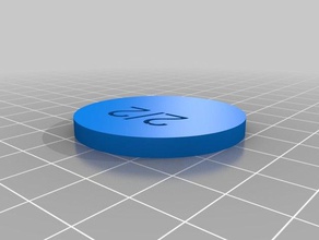 my customized token text coins badges 3d print model - Mito3D