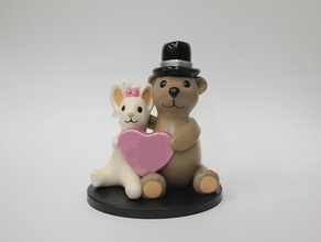 bear mouse figurine sculptures 3d print model - Mito3D