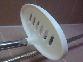 shower tray big 18mm rail clip vers2 bigger better bathroom accessories razor holder shampoo 3d print model - Mito3D