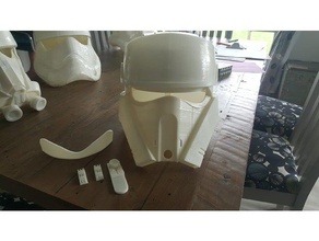rogue one shoretrooper helmet split fit smaller 3d printer printing 3d print model - Mito3D