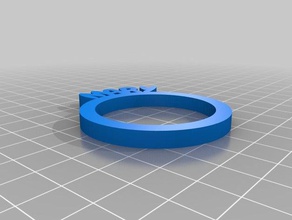 maria personalizado anéis de guardanapo a cozinha jantar 3d print model - Mito3D
